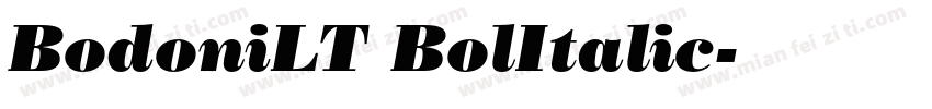 BodoniLT BolItalic字体转换